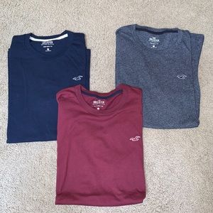 3-Pack Hollister Crew Neck Tee